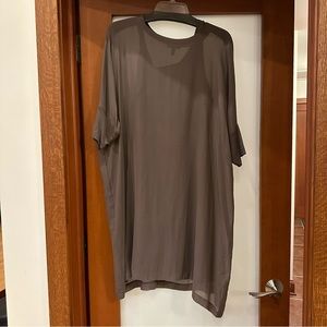 Eileen Fisher Sheer Brown Dress
